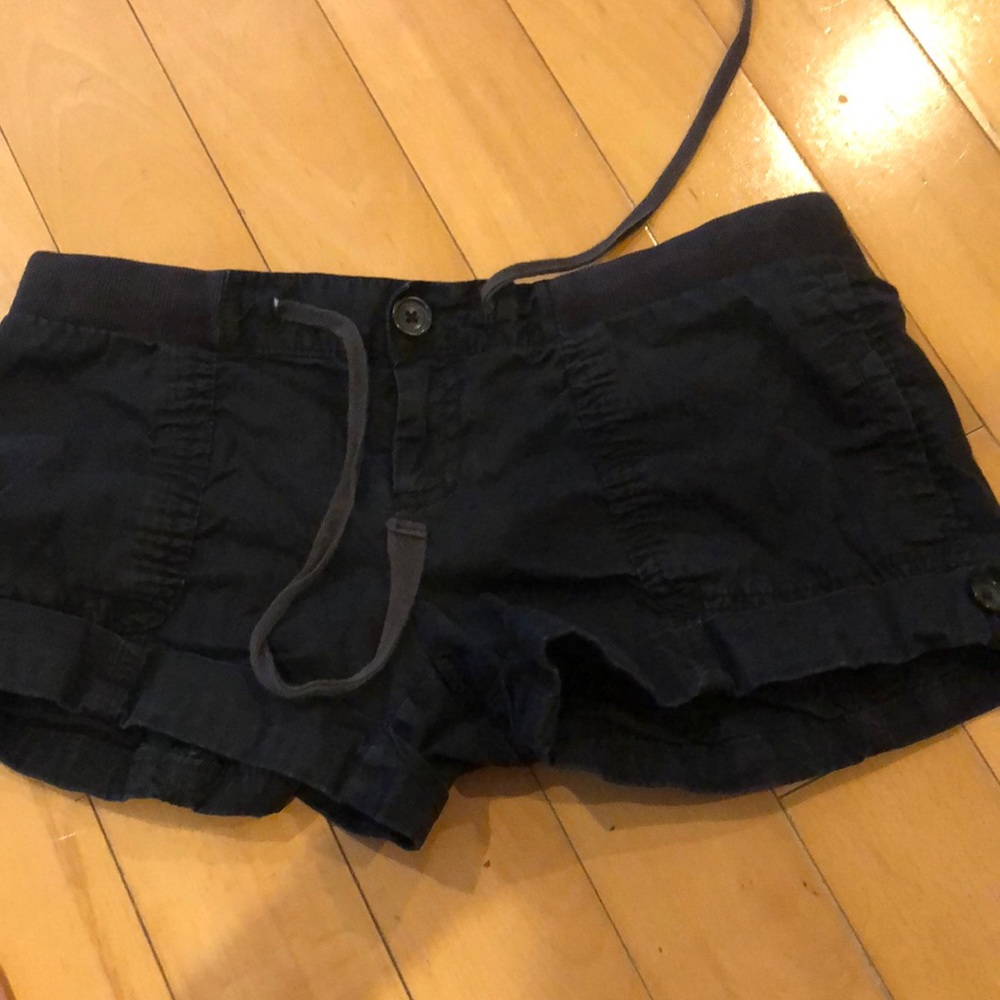 Black short shorts.